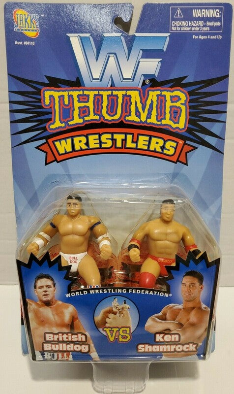1997 WWF Jakks Pacific Thumb Wrestlers: British Bulldog vs. Ken Shamrock