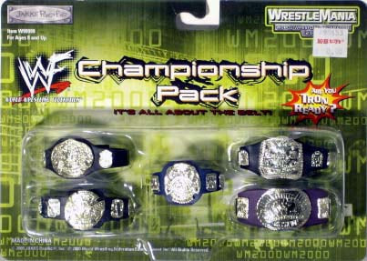 2000 WWF Jakks Pacific Grapple Gear Championship Pack