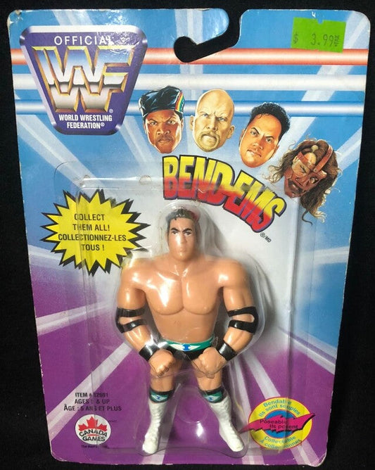 1998 WWF Just Toys Bend-Ems Canadian Series 5 Rocky Maivia