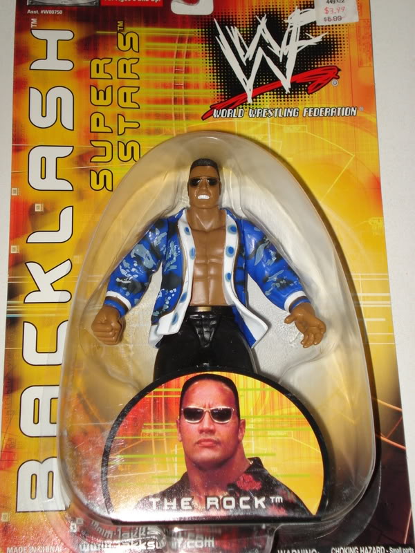 2000 WWF Jakks Pacific Backlash Series 2 The Rock [Exclusive]