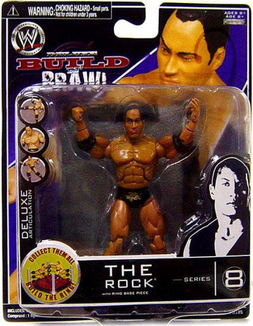 2008 WWE Jakks Pacific Deluxe Build 'N' Brawl Series 8 The Rock