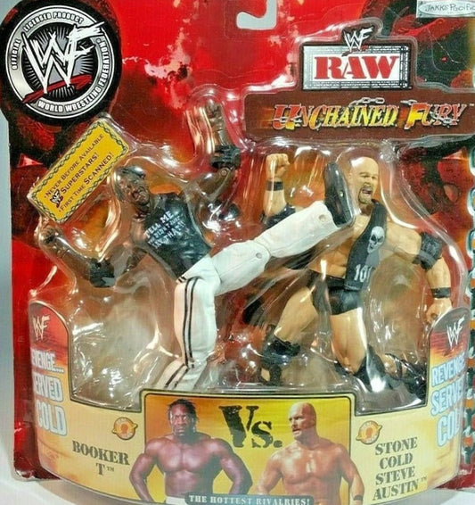 2002 WWF Jakks Pacific Titantron Live Unchained Fury 2-Packs: Booker T vs. Stone Cold Steve Austin