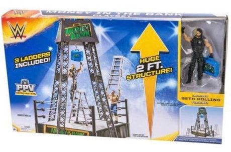 2014 WWE Mattel Basic Money in the Bank Playset [With Seth Rollins]