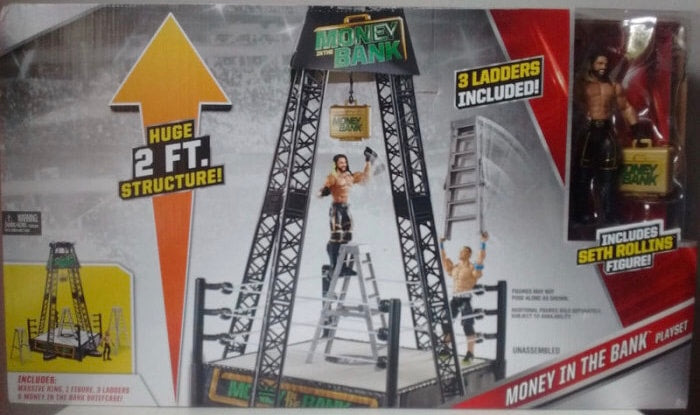 2016 WWE Mattel Basic Money in the Bank Playset [With Seth Rollins]