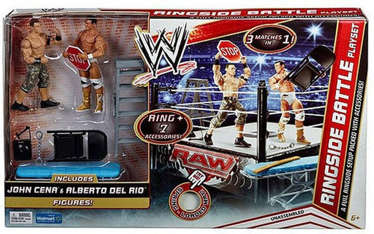 2012 WWE Mattel Basic Ringside Battle Playset [With John Cena & Alberto Del Rio, Exclusive]