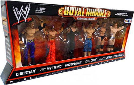 2010 WWE Mattel Basic Royal Rumble Heritage Multipack: Christian, Rey Mysterio, Undertaker, John Cena, Randy Orton & Sheamus