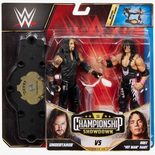 2022 WWE Mattel Basic Championship Showdown Series 8 Undertaker vs. Bret "Hit Man" Hart