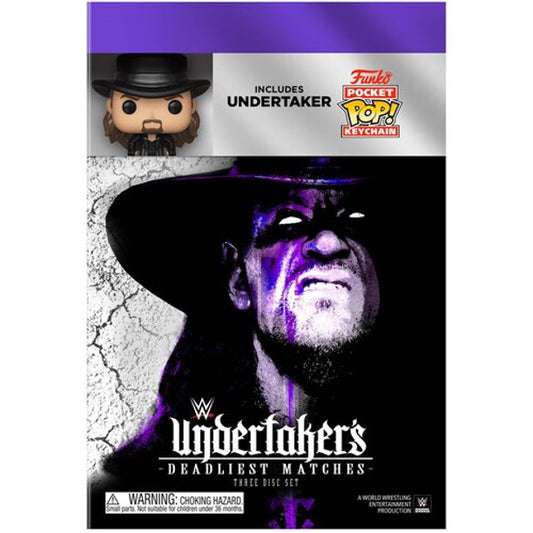2018 WWE "Undertaker's Deadliest Matches" DVD With Funko Pocket POP! Keychain