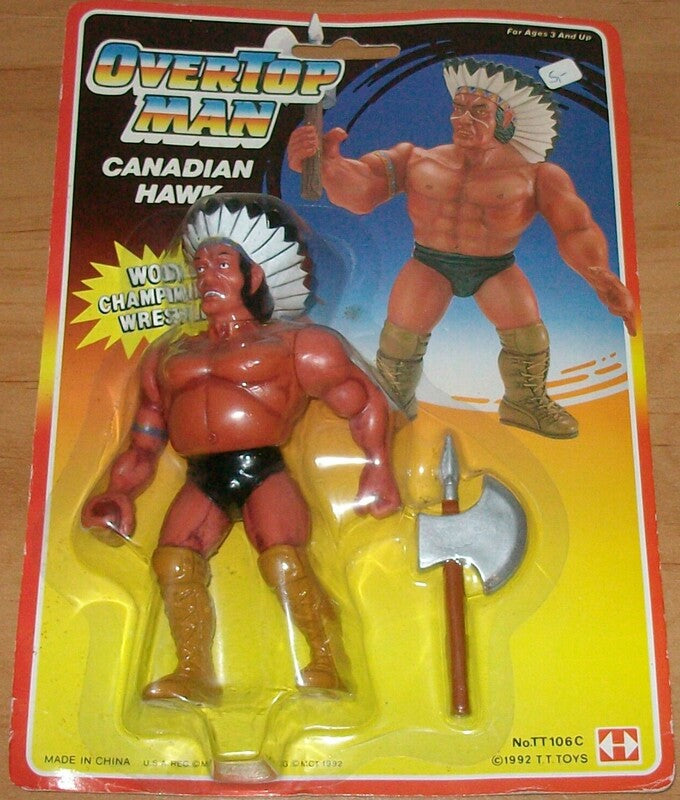 1992 T.T. Toys OverTop Man Canadian Hawk