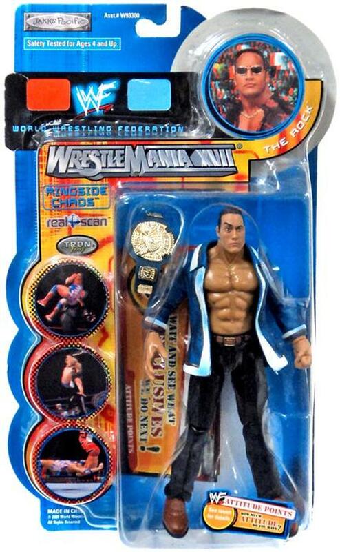 2000 WWF Jakks Pacific Titantron Live Ringside Chaos Series 1 The Rock