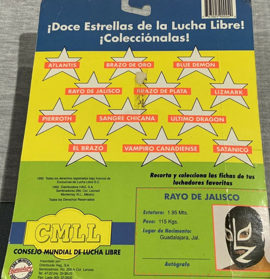 Unreleased CMLL OSFTM Luchadores Brazo de Oro, Brazo de Plata, Blue Demon, El Brazo, Sangre Chicana & Satanico