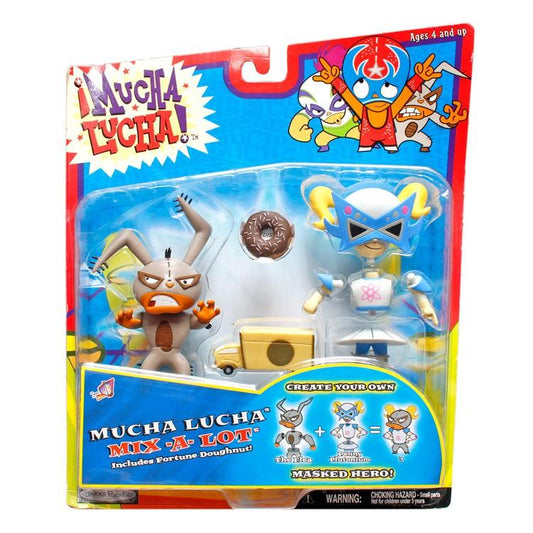 2003 Jakks Pacific Mucha Lucha Mix-A-Lot: Flea & Penny Plutonium