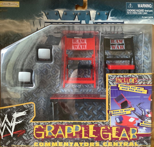 1998 WWF Jakks Pacific Grapple Gear Series 1: Commentator's Central