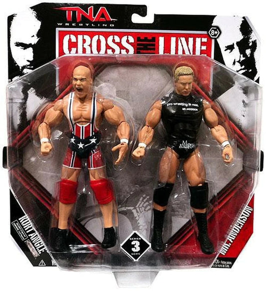 2011 TNA Wrestling Jakks Pacific Cross the Line Series 3 Kurt Angle & Mr. Anderson