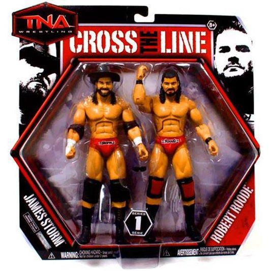 2010 TNA Wrestling Jakks Pacific Cross the Line Series 1 James Storm & Robert Roode