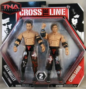 2010 TNA Wrestling Jakks Pacific Cross the Line Series 2 Alex Shelley & Chris Sabin