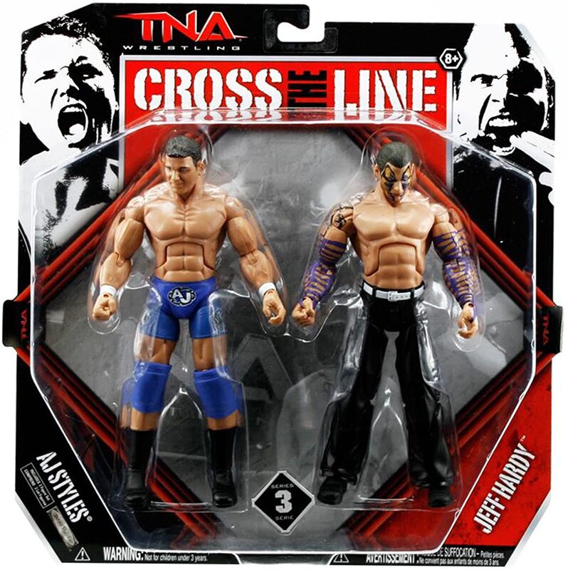 2011 TNA Wrestling Jakks Pacific Cross the Line Series 3 AJ Styles & Jeff Hardy
