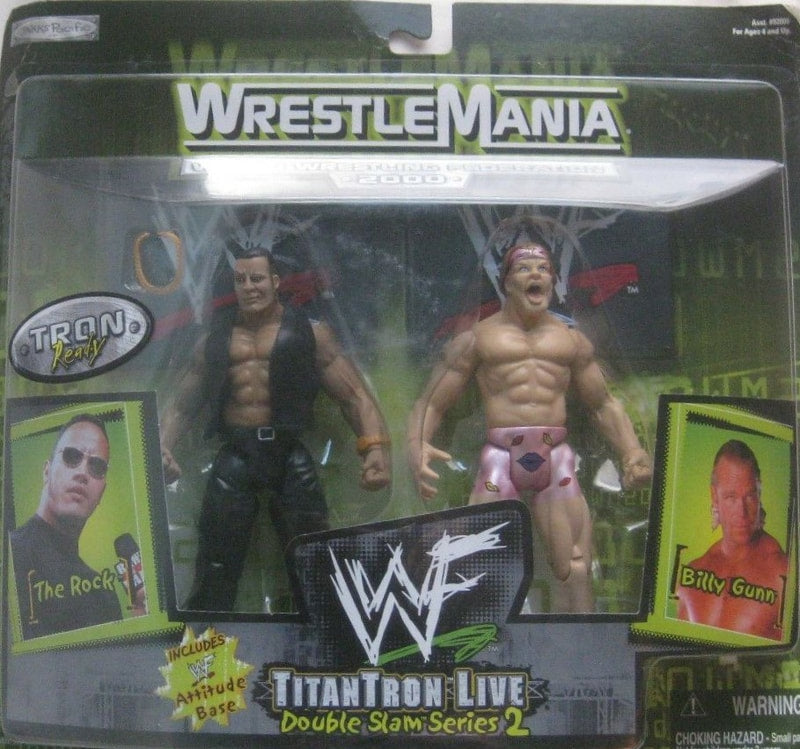 2000 WWF Jakks Pacific Titantron Live Double Slam Series 2: The Rock & Billy Gunn