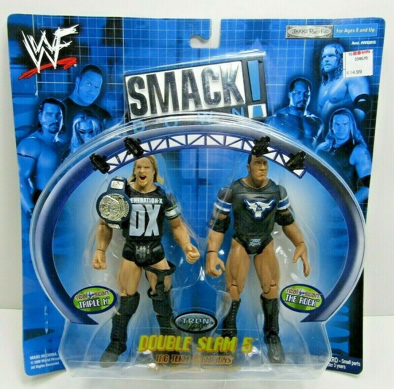 2000 WWF Jakks Pacific Titantron Live Double Slam Series 5: Triple H & The Rock