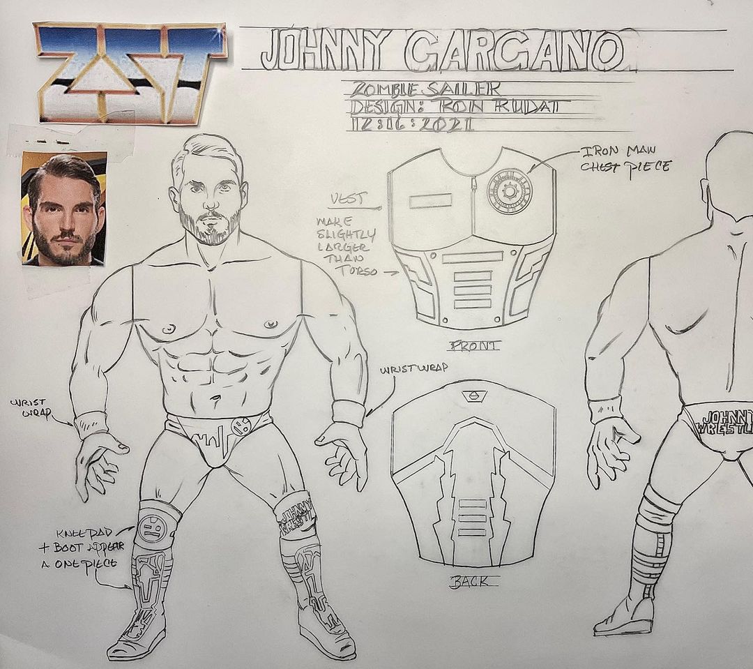 2024 Zombie Sailor's Toys Wrestling's Heels & Faces Johnny Gargano