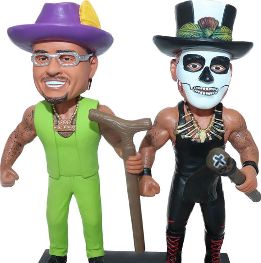 2023 Reading Fightin' Phils The Godfather & Papa Shango Double Bobblehead