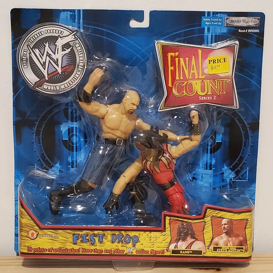 2002 WWF Jakks Pacific Final Count Series 2 "Fist Drop": Kane & Stone Cold Steve Austin