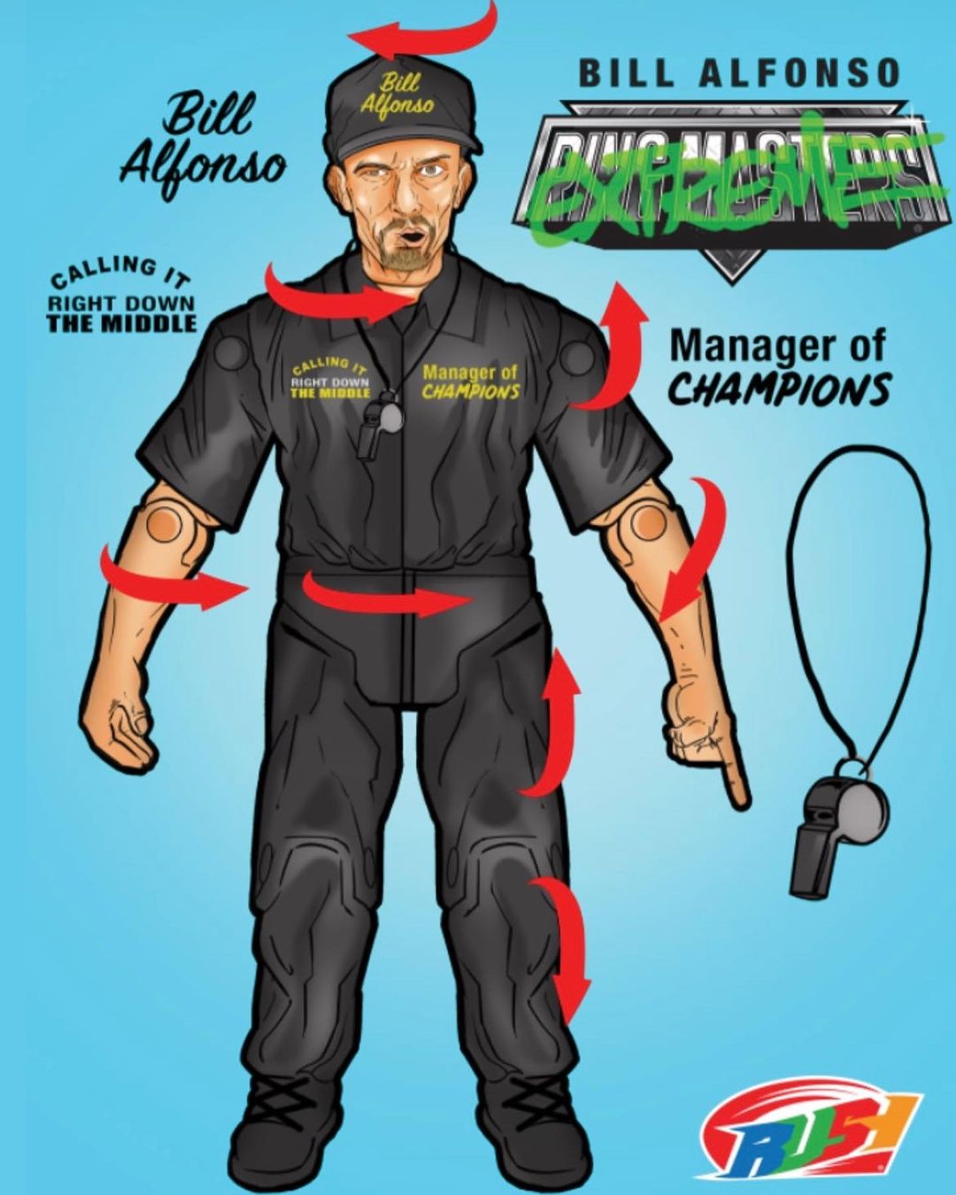 Unreleased Rush Collectibles Extreme Ring Masters Bill Alfonso ...