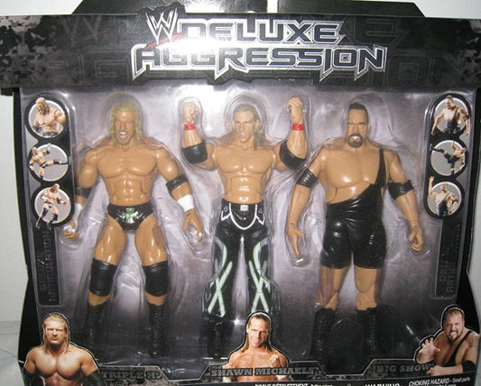 2007 WWE Jakks Pacific Deluxe Aggression Multipacks Series 2 Triple H, Shawn Michaels & Big Show [Exclusive]