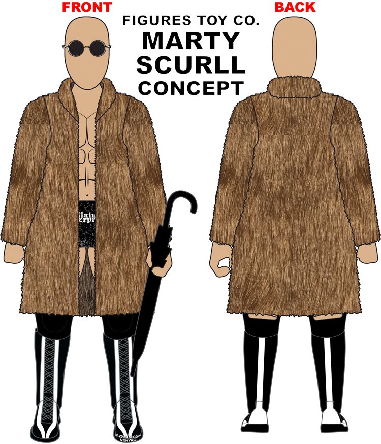Unreleased ROH Figures Toy Company Marty Scurll