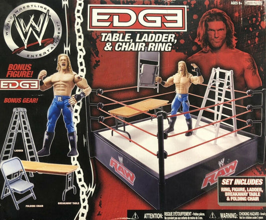 WWE Jakks Pacific Table, Ladder & Chair Ring [With Edge]