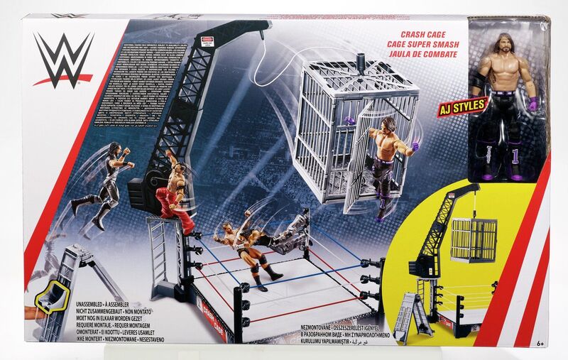 2018 WWE Mattel Basic Crash Cage [With AJ Styles, Exclusive]