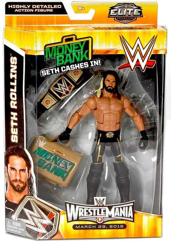 2015 WWE Mattel Elite Collection Toys 'R' Us Exclusive Seth Rollins [Seth Cashes In!]