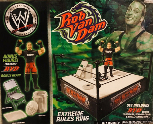 2006 WWE Jakks Pacific Extreme Rules Ring [With Rob Van Dam]
