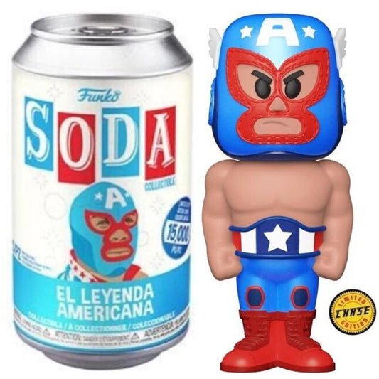 2021 Marvel Lucha Libre Edition Funko Soda El Leyenda Americana [Chase]