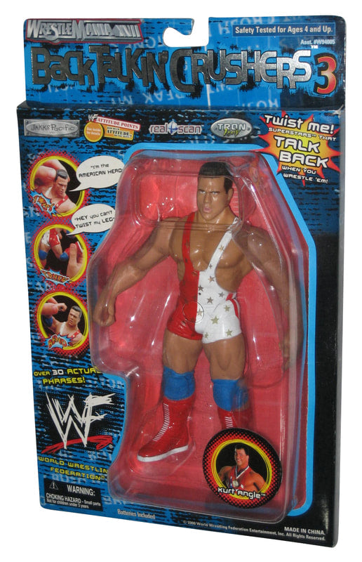 2000 WWF Jakks Pacific Back Talkin' Crushers Series 3 Kurt Angle