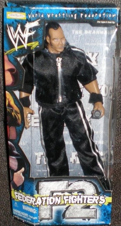 1999 WWF Jakks Pacific 12" Federation Fighters Series 1 The Rock [In Track Suit]