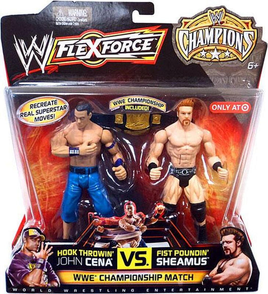 2011 WWE Mattel Flex Force Champions Series 1 Hook Throwin' John Cena vs. Fist Poundin' Sheamus [Exclusive]