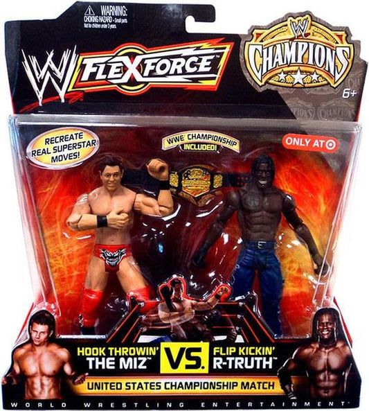 2011 WWE Mattel Flex Force Champions Series 1 Hook Throwin' The Miz vs. Flip Kickin' R-Truth [Exclusive]