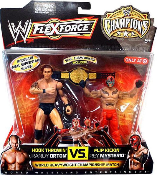 2011 WWE Mattel Flex Force Champions Series 1 Hook Throwin' Randy Orton vs. Flip Kickin' Rey Mysterio [Exclusive]