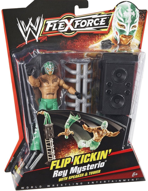 2010 WWE Mattel Flex Force Deluxe Flip Kickin' Rey Mysterio