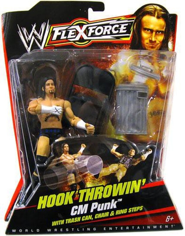 2010 WWE Mattel Flex Force Deluxe Hook Throwin' CM Punk