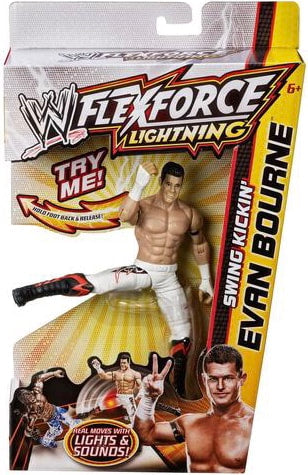 2012 WWE Mattel Flex Force Lightning Swing Kickin' Evan Bourne