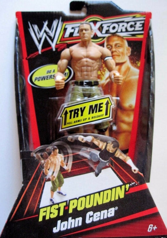 2010 WWE Mattel Flex Force Series 1 Fist Poundin' John Cena [With Green Jorts]