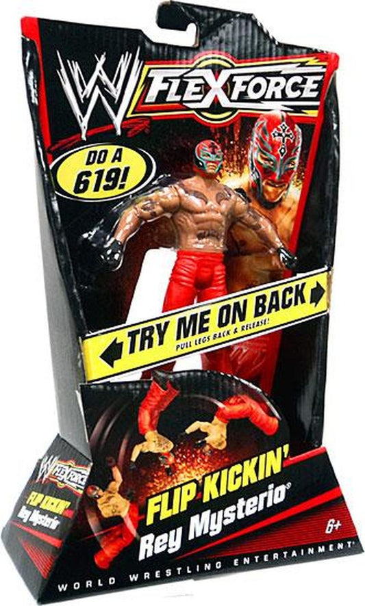 2010 WWE Mattel Flex Force Series 1 Flip Kickin' Rey Mysterio [With Red Gear]