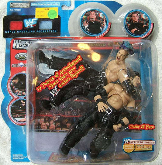 2000 WWF Jakks Pacific Finishing Moves Series 1 "Twist of Fate": Jeff Hardy & Matt Hardy