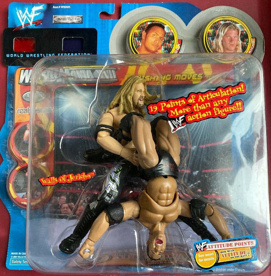 2001 WWF Jakks Pacific Finishing Moves Series 2 "Wall of Jericho": Chris Jericho & The Rock