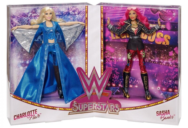 2017 WWE Mattel Superstar Fashions 12" Charlotte Flair & Sasha Banks [Exclusive]