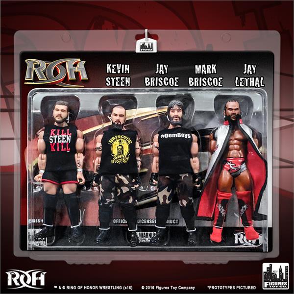 2016 ROH Figures Toy Company Multipack: Kevin Steen, Jay Briscoe, Mark Briscoe & Jay Lethal