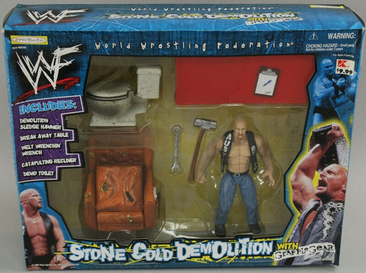 1999 WWF Jakks Pacific Stone Cold Demolition with Grapple Gear [Exclusive]