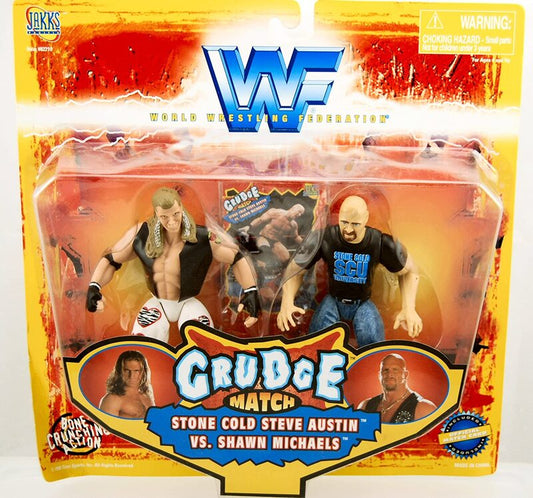 1998 WWF Jakks Pacific Grudge Match: Stone Cold Steve Austin vs. Shawn Michaels [Classic Logo]